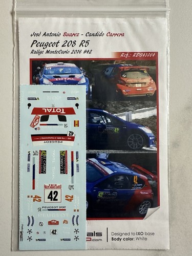 Decal neuf peugeot 208 r5 - 1, 43