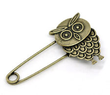 Broche épingle à nourrice hibou neuf
