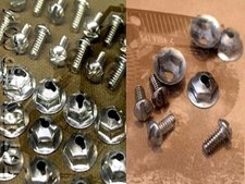 SET VISSERIE POUR 1 PLAQUE PLAQUETTE PLATE BOITE A GANT . jeep willys us ww2