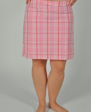 Plaid skirt - plaid,