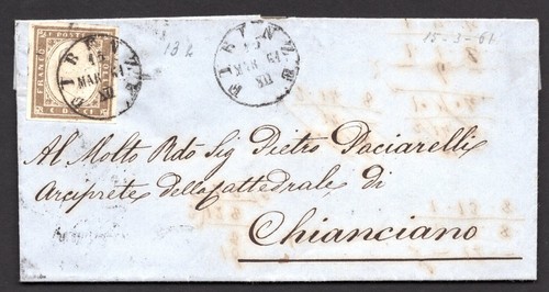 Italy 1864 scott - scott, 17c