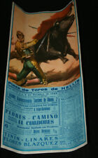 CARTEL CORRIDA TOROS PEDRES CAMINO Y EL CORDOBES, TININ LINARES, HELLIN 1965, 6º
