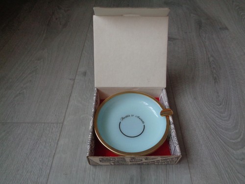 Ancien cendrier opaline pastis - ancien,