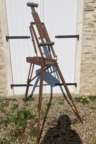 Ancien grand chevalet pliable - ancien,