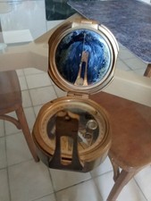 Boussole Vintage Stanley And Co Laiton Marine