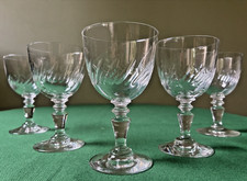 Lot verres en - en, cristal