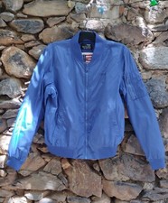 Blouson Schott Bombers Bleu