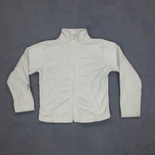 Veste Polaire Full Zip Ski Montagne Fusalp Fille 8 Ans Blanc Polyester