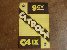 CITROËN publicité C4 IX 1932