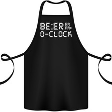 Bière Oclock Drôle Alcool Saoul Humour Tablier Coton 100% Biologique