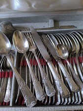 Ménagère 62 pièces PLATIL métal argenté  art nouveau couteau fourchette cuillère