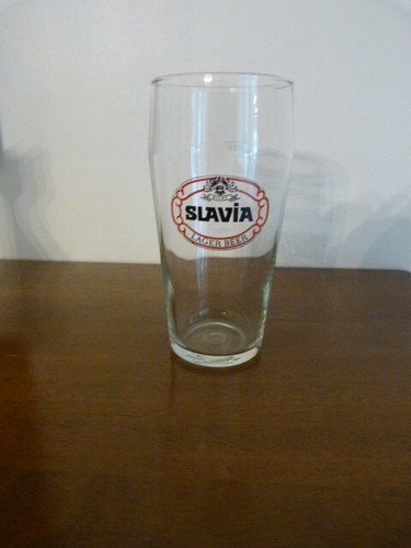 Ancien verre biere slavia - biere,
