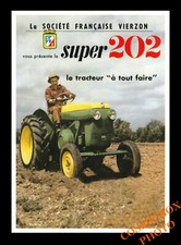 Carte postale Société Française Vierzon pub tracteur super 202 postcard Tractor 