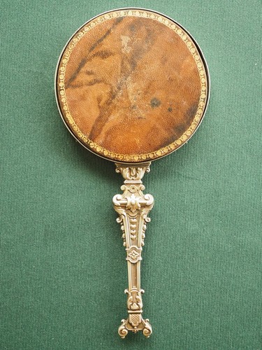 Miroir face main ancien - miroir, a