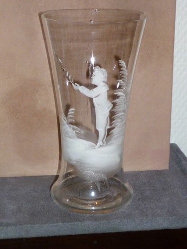 Gobelet mary gregory verre - gobelet,