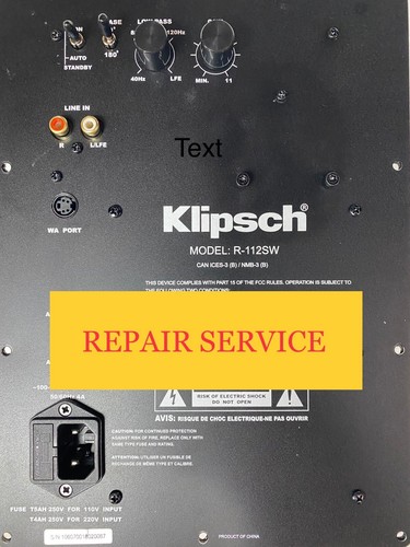 Klipsch spl 150 subwoofer amp - ,