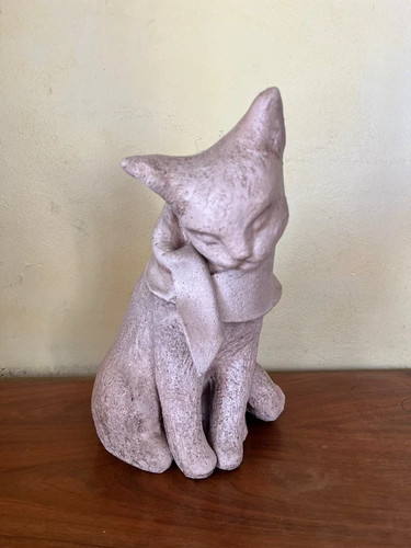 Magnifique sculpture chat - sculpture,,