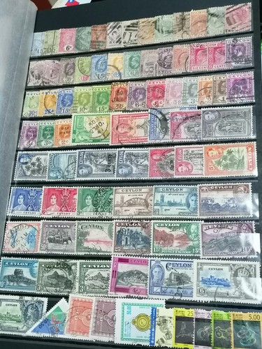 170 timbres ceylan sri lanka - ceylan,