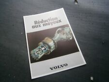 Catalogue prospectus  pub auto: Volvo  camion truck réduction aux moyeu