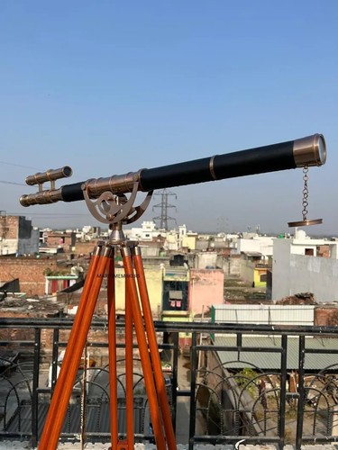 Trépied télescope laiton
