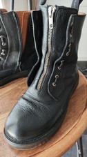 Bottines noires cuir style rangers Grünland 36