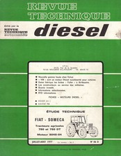 REVUE TECHNIQUE TRACTEURS  FIAT SOMECA 780   780DT