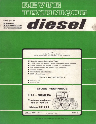 Revue technique tracteurs - revue,