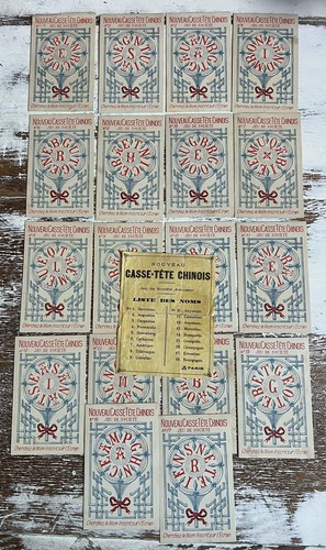Jeu ancien nouveau - ancien, casse-tête