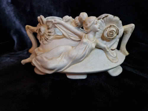Coupe art nouveau femme aux - art,