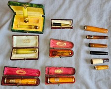 13 fume cigarettes Ambre écume & divers Bagues Argent vermeil , Or , Métal doré