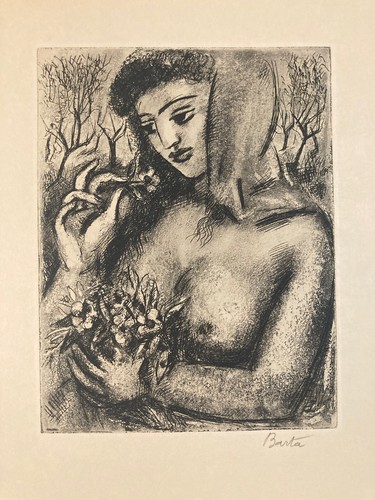 Gravure art déco femme - femme, au