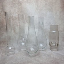 Globe en verre pour lampes à huile anciennes - vintage - Au choix