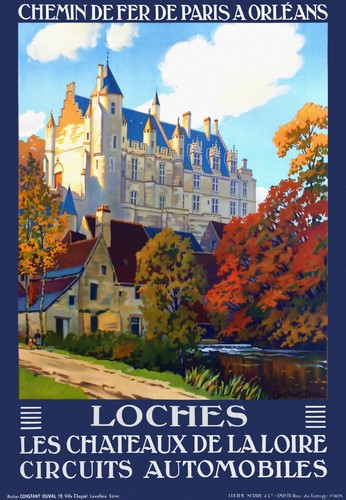 Affiche chemin fer - chemin, po