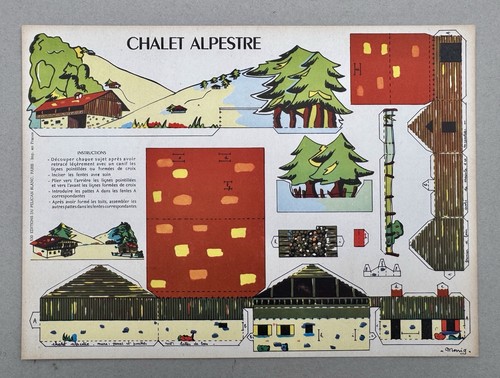 Planche chalet alpestre - chalet,