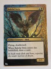 MTG Baleful Strix Borderless alteration Pimp altered