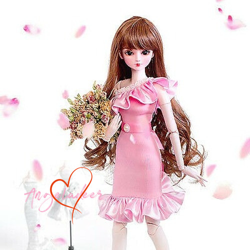 Lolita pink hip dress fishtail - lolita,