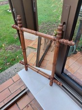 Miroir ancien bois façon bambou 46 par 41– style Napoléon III vintage