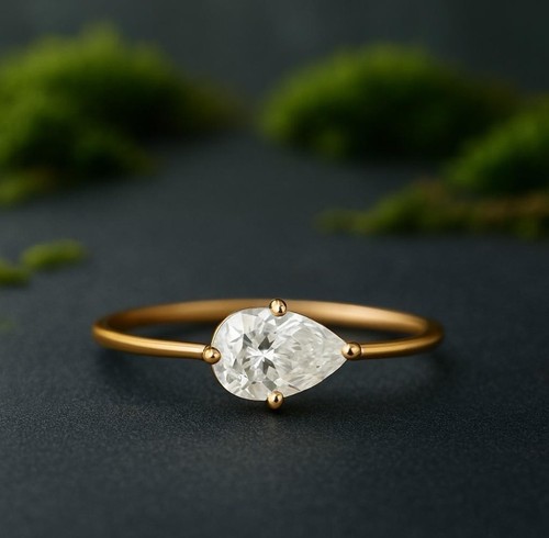 Moissanite fiançailles - 1, ct