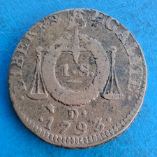 Révolution Convention , sol aux balances 1793 D . Dijon