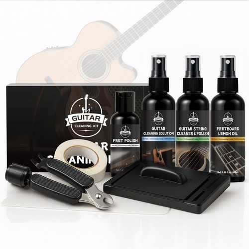 Kit nettoyage guitare - kit,