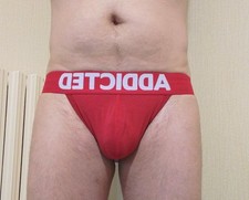 Jockstrap Addicted rouge taille M / Addicted red jockstrap, M size