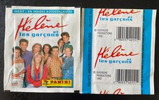 Rare pochette bustina packet figurine panini Hélène Et Les Garçons 1992