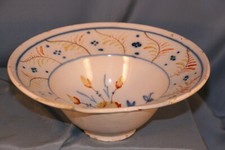 plat à barbe ancien en faience régionale **