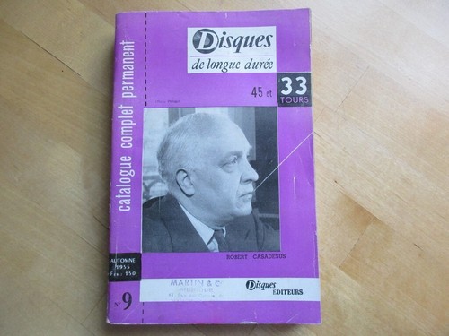 Catalogue complet disque - catalogue,