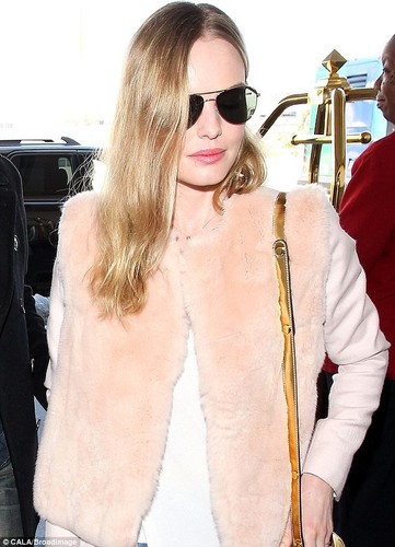 Zara pink combination faux fur - zara,