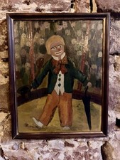 Tableau Ancien Huile Sur