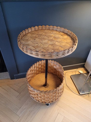 Desserte ronde rotin et - ronde, en