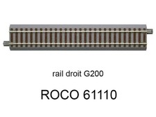 ROCO Rail droit G200 200 mm voie Geoline HO - ROCO 61110