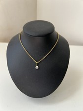 Pendentif Plaqué Or et solitaire quartz brillant