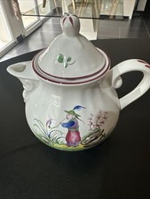 Ancienne Théière Luneville France décor Chinois